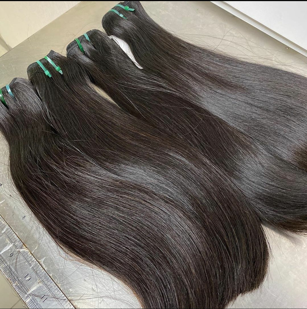RAW HAIR STRAIGHT EXTENSIONS